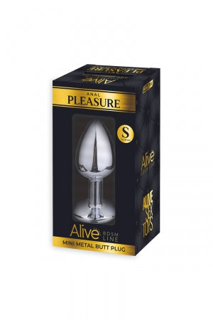 Plug métal bijou transparent S Alive · Alive · vue 2