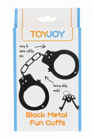 Menottes métal noires · Toy Joy · vue 3