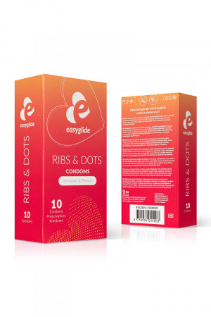 10 préservatifs Ribs and Dots · Easyglide · vue 2