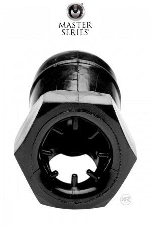 Cage de chasteté restrictive noire · Master Series · vue 3