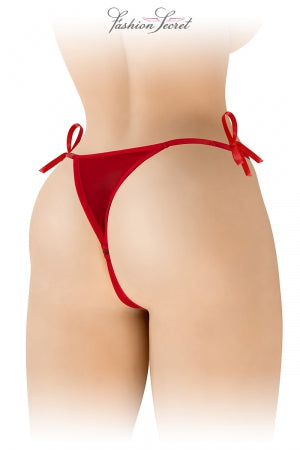 String rouge ouvert à nouer Stella · Fashion Secret · vue 3