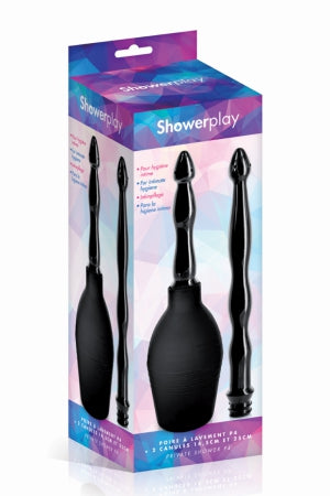 Poire à lavement 2 en 1 avec deux canules P4 Showerplay
