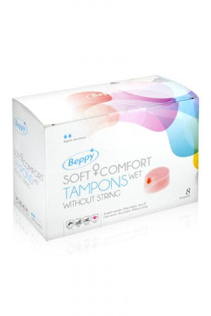 Tampons sans ficelle au lactagel Soft Comfort Wet boîte de 8 Beppy