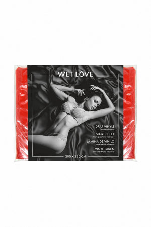 Drap Vinyle rouge 220 x 200 cm · Fetish Tentation · vue 2