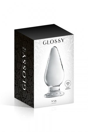 Plug anal verre Clear · Glossy Toys