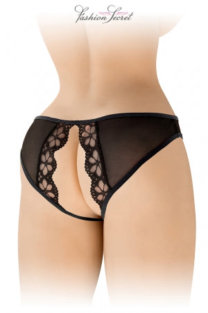 Culotte noire ouverte Ambre · Fashion Secret · vue 3