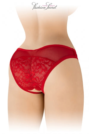 Tanga rouge ouvert Ava · Fashion Secret · vue 3