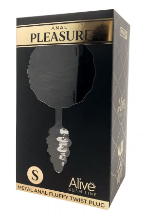 Plug métal Fluffy Twist S noir Alive · Alive · vue 2