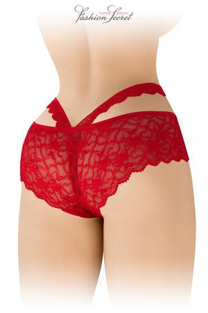 Culotte ouverte rouge Marie · Fashion Secret · vue 3