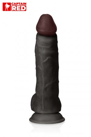 Gode réaliste The Intense Black 24 x 5 cm · Captain red · vue 4