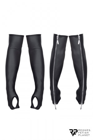 Gants longs en wetlook avec fermetures éclair · Regnes · vue 3