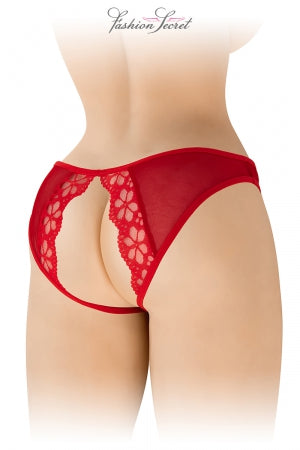 Culotte rouge ouverte Ambre · Fashion Secret · vue 3