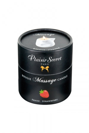 Bougie de massage Fraise · Plaisir Secret · vue 2