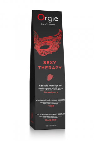 Huile de massage embrassable Sexy Therapy fraise · Orgie · vue 4