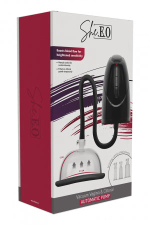 Pompe à vulve et clitoris automatique rechargeable She E-O