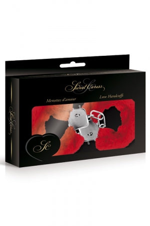 Menottes de poignets rouge · Sweet Caress · vue 2
