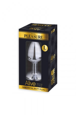 Plug métal bijou transparent L Alive · Alive · vue 2