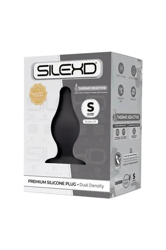 Plug anal double densité modèle 2 Small - SilexD  dans son emballage chez LollyDoll