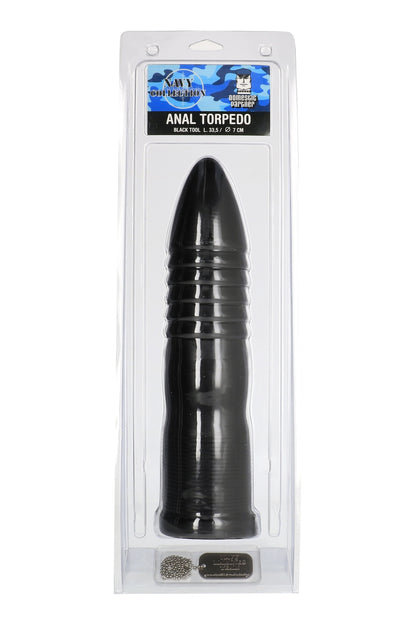Plug anal XXL strié en PVC Anal Torpedo Domestic Partner