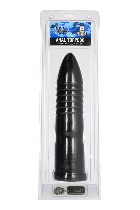 Plug anal XXL strié en PVC Anal Torpedo Domestic Partner