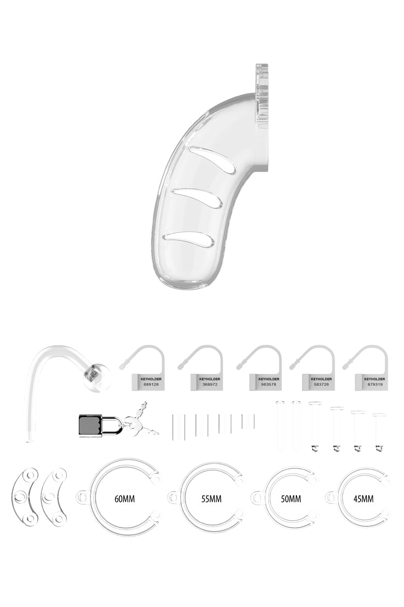 Cage de chasteté 11,5 cm avec plug anal n°11 ManCage