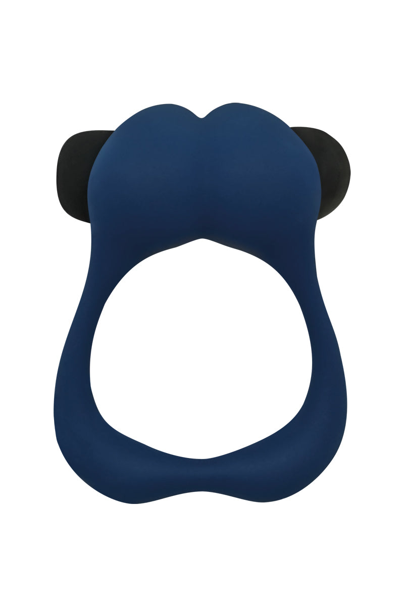 Cockring vibrant en silicone Nutty bleu tempête Alive