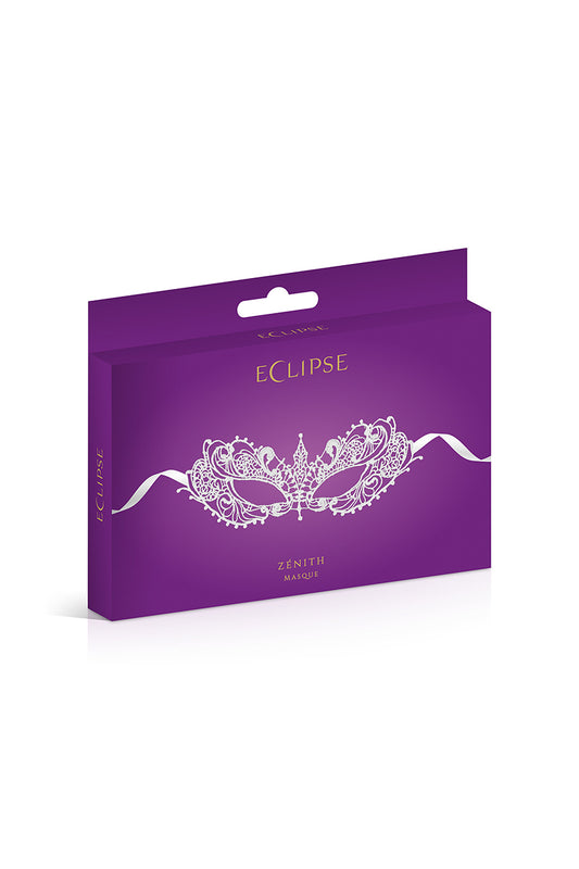 Loup en dentelle guipure Zenith blanc Maskarade