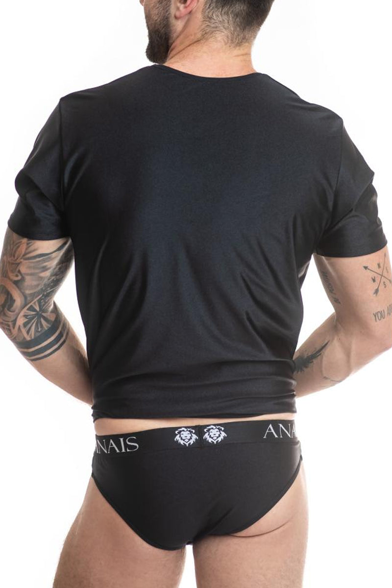 T-shirt homme près du corps noir opaque Petrol Anaïs for Men