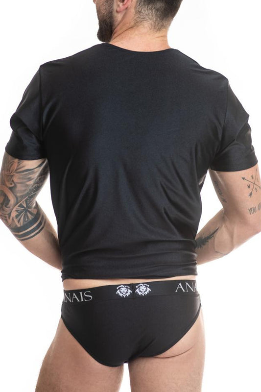 T-shirt homme près du corps noir opaque Petrol Anaïs for Men