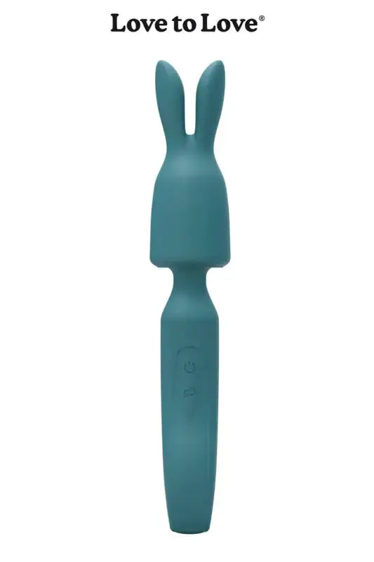 stimulateur clitoridien R-Evolution Vibrateur en forme de lapin de couleur sarcelle.
