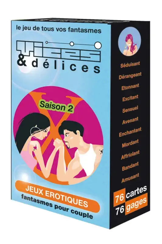 Boîte de jeu érotique.