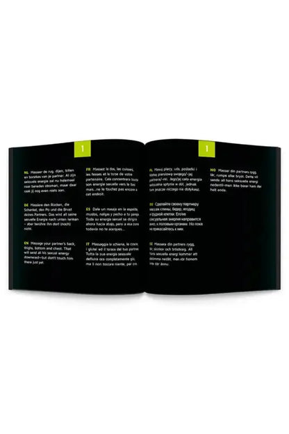 Livre ouvert avec texte. du jeu Sex roulette