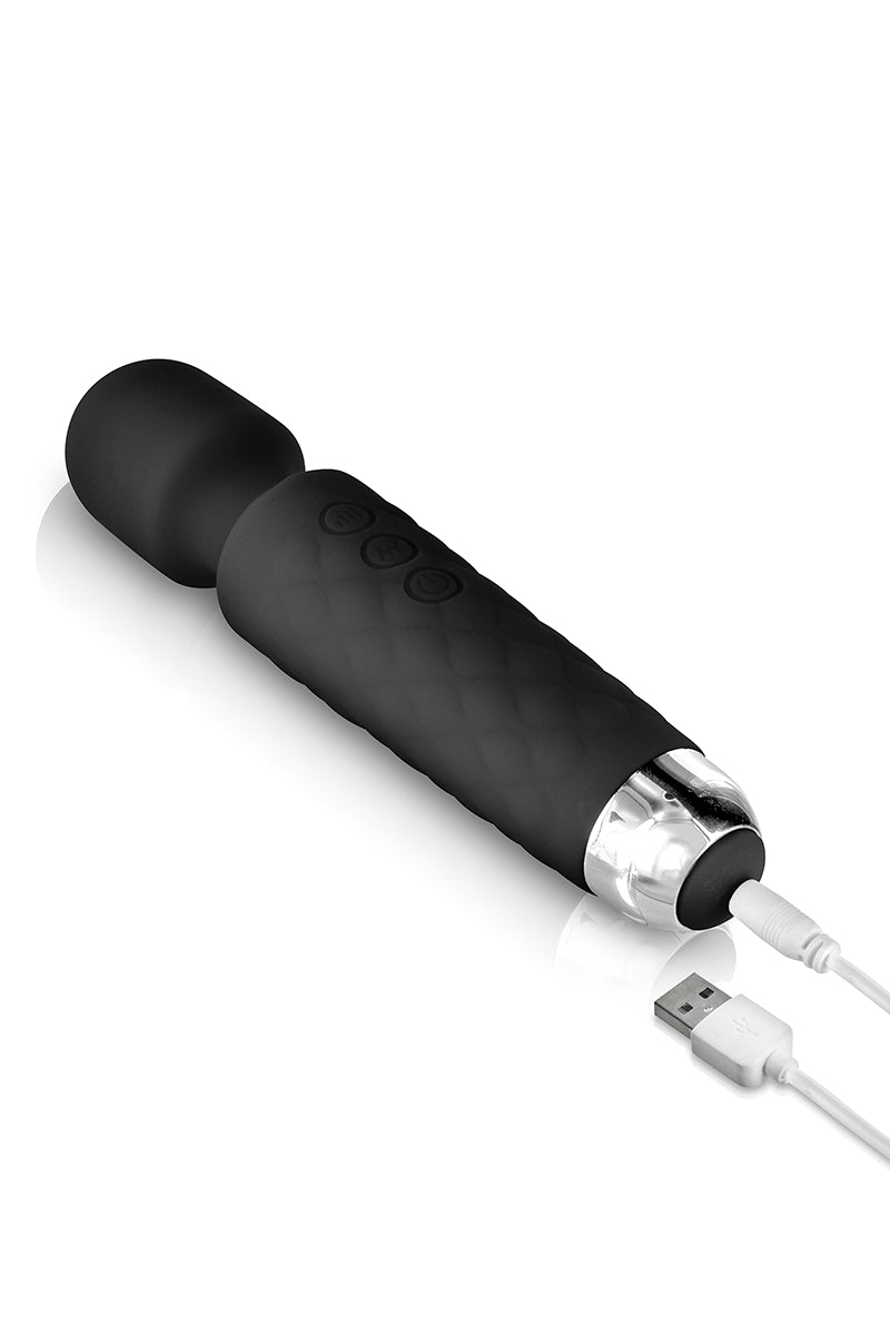 Vibromasseur wand rechargeable Love Wand noir Yoba