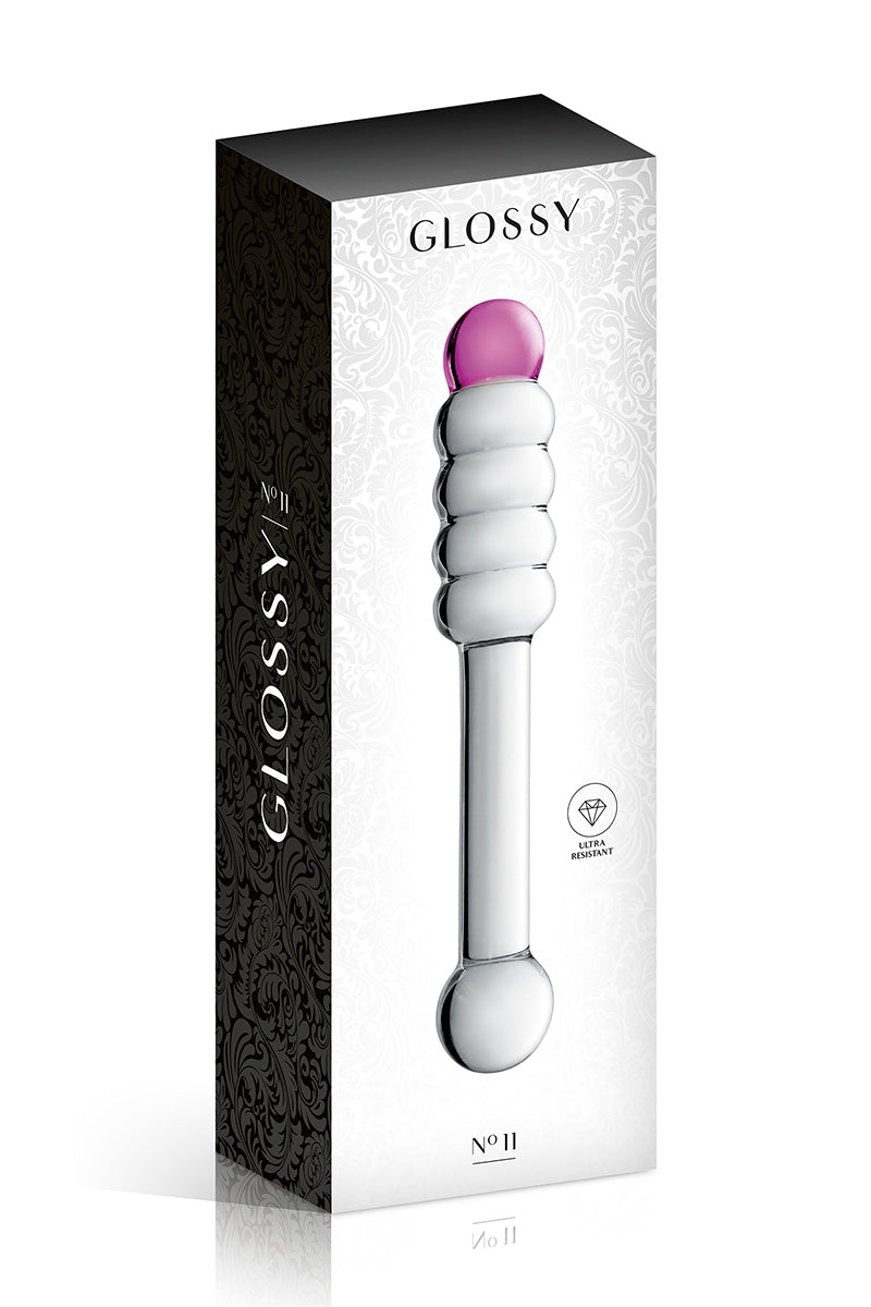 Gode en verre double extrémité n°11 Glossy Toys