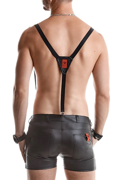 Bretelles élastiques noires attaches métal Red Mark Regnes