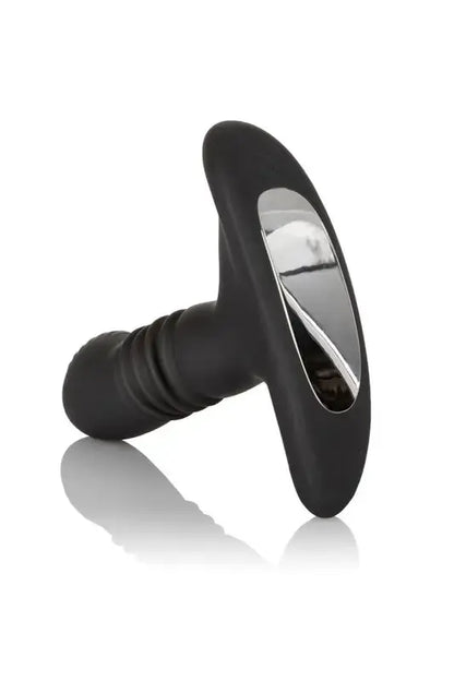 Bouchon anal noir avec accent argenté. Stimulateur prostate chez lollydoll