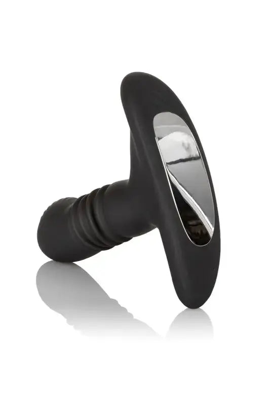 Bouchon anal noir avec accent argenté. Stimulateur prostate chez lollydoll