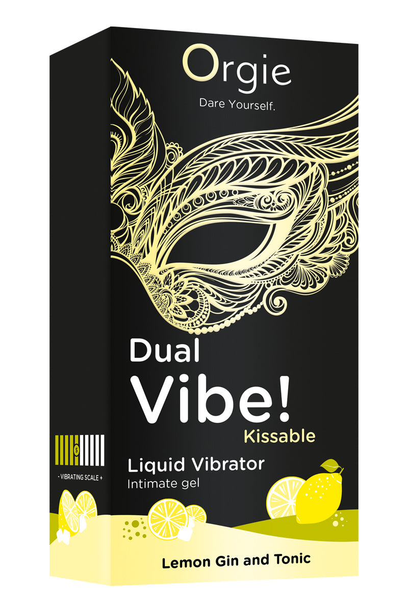 Gel stimulant effet vibrant saveur gin tonic citron Dual Vibe Orgie