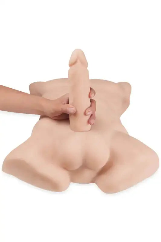 Jouet sexuel réaliste Masturbateur buste homme torse d’homme et pénis interchangeable