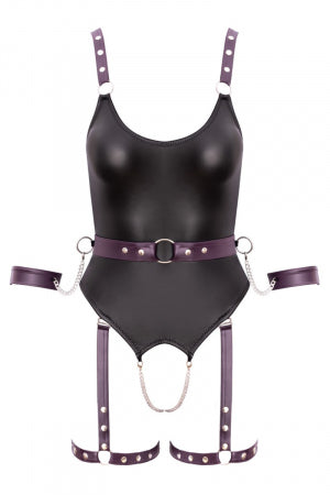 Body à jarretelles ouvert avec menottes Cottelli Bondage · Cotelli Bondage · vue 2