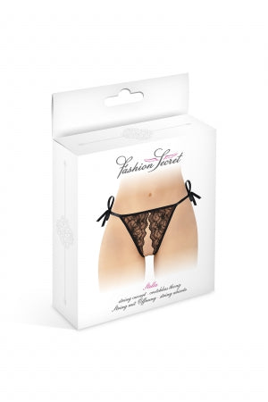 String noir ouvert à nouer Stella · Fashion Secret · vue 2