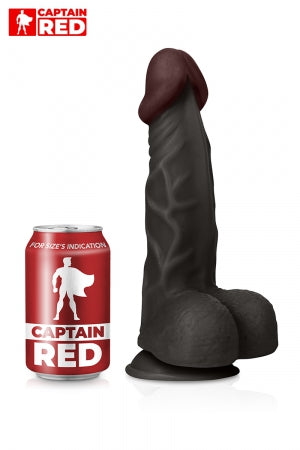 Gode Amazing Black 23 x 5 cm · Captain red · vue 2