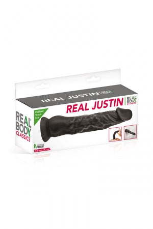 Gode réaliste 21 cm noir Real Justin · Real Body · vue 2