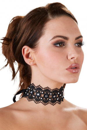 Collier brodé avec strass · Cotelli Accessoires · vue 2