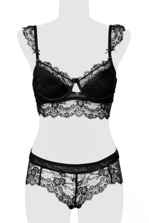 Ensemble culotte et balconnet dentelle · Grey Velvet · vue 2