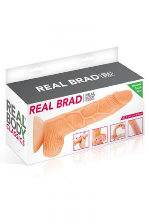 Gode ultra-réaliste 21 cm Real Brad · Real Body · vue 2