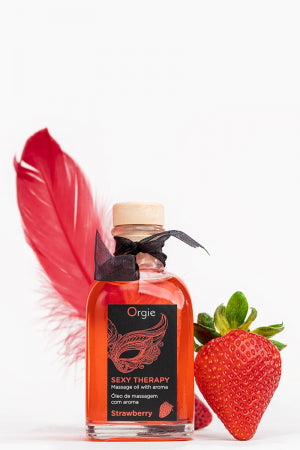Huile de massage embrassable Sexy Therapy fraise · Orgie · vue 2