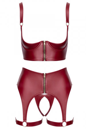 Ensemble seins nus 3 pièces Rouge Cottelli LINGERIE · Cotelli Lingerie · vue 2