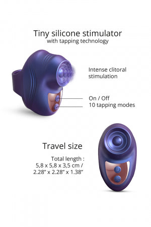 Stimulateur clitoridien Kisscool violet · Love to Love · vue 2