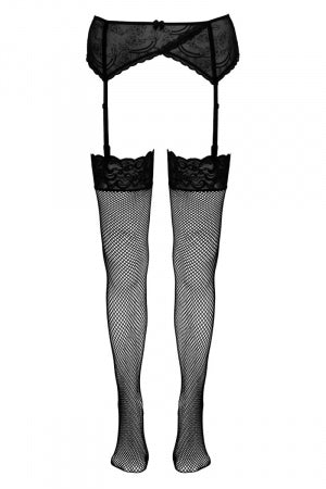 Bas résille noir · Cotelli Legwear · vue 2